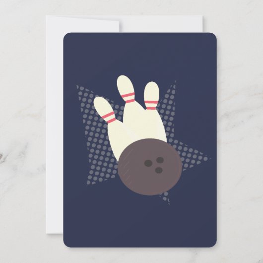 ボーリングパーティーストと祝バースデーパーティー 招待状 (裏面)