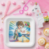 ボーリングパーティーボーイ誕生日 ペーパープレート (パーティー)