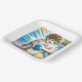 ボーリングパーティーボーイ誕生日 ペーパープレート (傾斜あり)