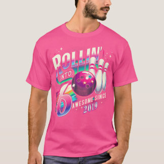 ボーリングパーティーロール素晴らしリン6 2019第6誕生日 Tシャツ