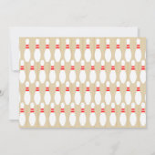 ボーリングパーティー誕生日招待状 招待状 (裏面)