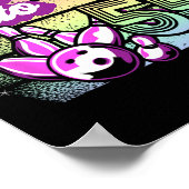 ボーリングパーティー転がの55へのボーリング誕生日 ポスター (角)