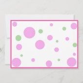 ボーリングパーティー – 少女 招待状 (裏面)