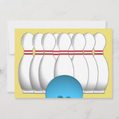 ボーリングパーティー 招待状 (裏面)