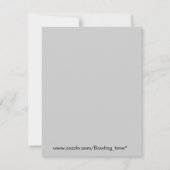 ボーリングパーティー 招待状 (裏面)