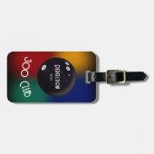 ボーリングパーフェクト300クラブボーリングバッグラベル ラゲッジタグ (正面横)