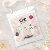 ボーリングピザストライクアップいくつかのおもしろい子供の誕生日 フェイバーバッグ (クリップ留めされた状態)