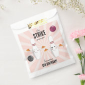 ボーリングピザストライクアップいくつかのおもしろい子供の誕生日 フェイバーバッグ (封をした状態)