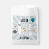 ボーリングピザストライクアップいくつかのおもしろい子供の誕生日 フェイバーバッグ (正面)