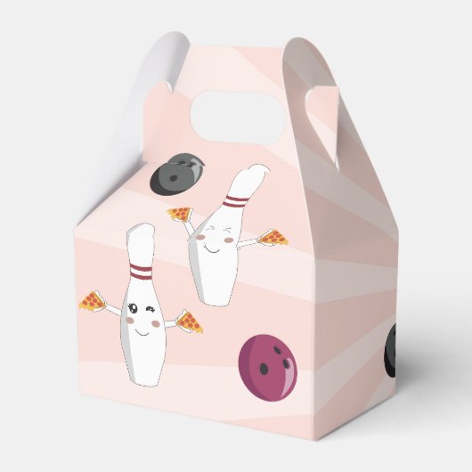 ボーリングピザストライクアップいくつかのおもしろい子供の誕生日 フェイバーボックス (裏面サイド)
