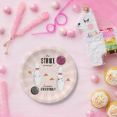 ボーリングピザストライクアップいくつかのおもしろい子供の誕生日 ペーパープレート (パーティー)