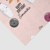 ボーリングピザストライクアップいくつかのおもしろい子供の誕生日 薄葉紙 (詳細)