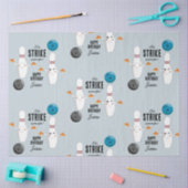 ボーリングピザストライクアップいくつかのおもしろい子供の誕生日 薄葉紙 (クラフト)