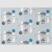 ボーリングピザストライクアップいくつかのおもしろい子供の誕生日 薄葉紙 (正面)