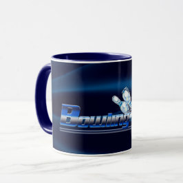 ボーリングピンとボール マグカップ