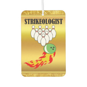 ボーリングピンとボール(STRIKEOLOGIST) カーエアーフレッシュナー