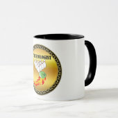 ボーリングピンとボール(STRIKEOLOGIST) マグカップ (正面右)