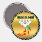 ボーリングピンとボール(STRIKEOLOGIST) マグネット (正面/裏面)