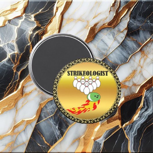ボーリングピンとボール(STRIKEOLOGIST) マグネット