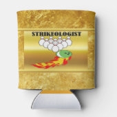 ボーリングピンとボール(STRIKEOLOGIST) 缶クーラー (裏面)