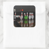 ボーリングピンステッカー スクエアシール (バッグ)