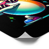 ボーリングピンダビングサングラスボウリングをする人、 クリケットの投手プレーヤーキッズボーイ ポスター (角)