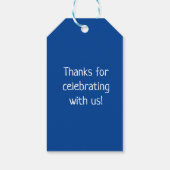 ボーリングピンフィフス誕生日ラベル ギフトタグ (裏面)