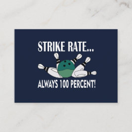 ボーリングピンボールストライクコーチトレーナー 名刺