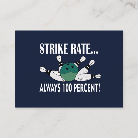 ボーリングピンボールストライクコーチトレーナー 名刺 (正面)