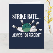 ボーリングピンボールストライクチームの挨拶 カード (黄色い花)