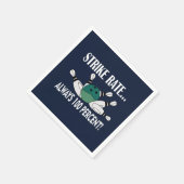 ボーリングピンボールストライクチームパーティー スタンダードカクテルナプキン (角)