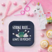 ボーリングピンボールストライクチームパーティー ペーパープレート (パーティー)