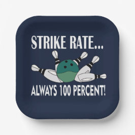 ボーリングピンボールストライクチームパーティー ペーパープレート