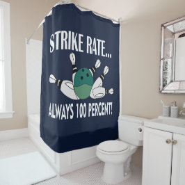 ボーリングピンボールストライクチーム シャワーカーテン