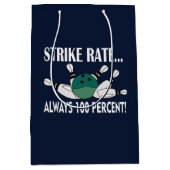 ボーリングピンボールストライクチーム ミディアムペーパーバッグ (正面)