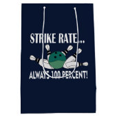 ボーリングピンボールストライクチーム ミディアムペーパーバッグ (裏面)