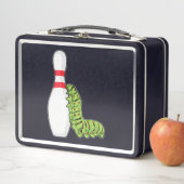 ボーリングピン付きボーリングの軌跡 メタルランチボックス (インサイチュ)