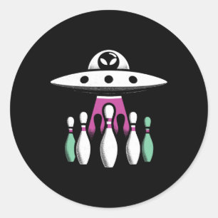 ボーリングピン取り外しエイリアンUfo -おもしろいエイリアンInv ラウンドシール