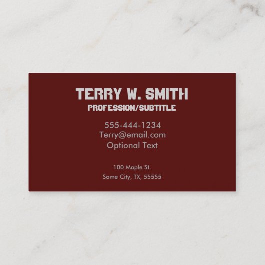 ボーリングピン名刺 名刺 (裏面)