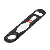 ボーリングピン速度ボトルオープナーボウリングをする人、 クリケットの投手 スピード栓抜き (裏面アングル)