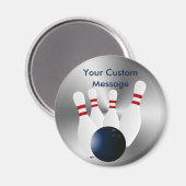 ボーリングピン10ピンボーリングボールカスタム装置 マグネット (正面/裏面)