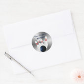 ボーリングピン10ピンボーリングボールカスタム装置 ラウンドシール (封筒)