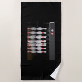 ボーリングピン ビーチタオル (正面)