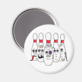 ボーリングピン マグネット (正面/裏面)
