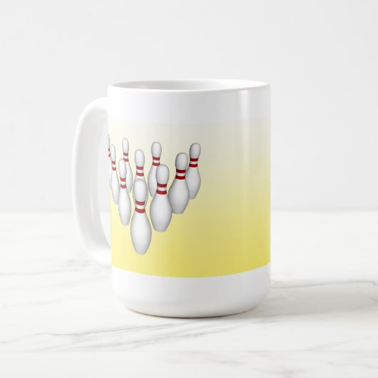 ボーリングピン: 3Dモデル:コーヒーマグ コーヒーマグカップ (正面左)