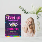 ボーリングフォト招待状 招待状 (スタンド正面)
