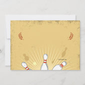 ボーリングフォト誕生日招待状 招待状 (裏面)