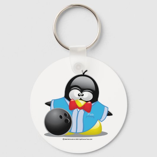 ボーリングペンギン キーホルダー (正面)