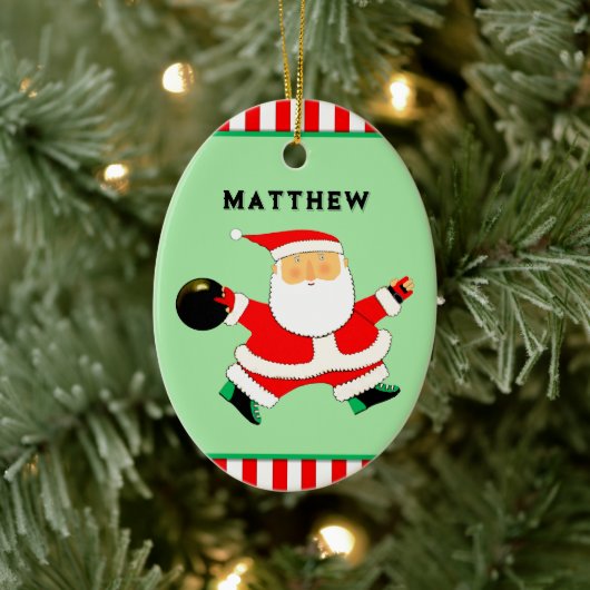 ボーリングホリディギフト セラミックオーナメント (ツリー)