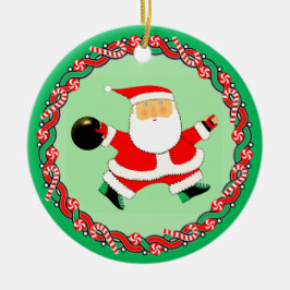 ボーリングホリデーギフトセラミックオーナメント セラミックオーナメント